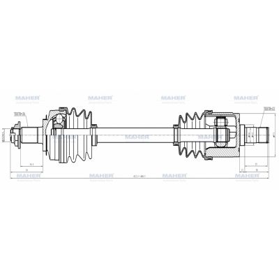 Honda Jazz 2002-2008 Sol Aks 44306-sel-t00