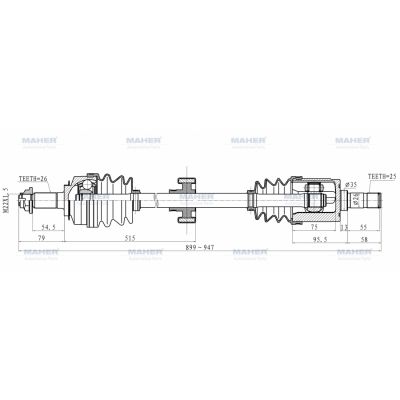 Honda Jazz 2002-2008 Sağ Aks 44305-sel-t00